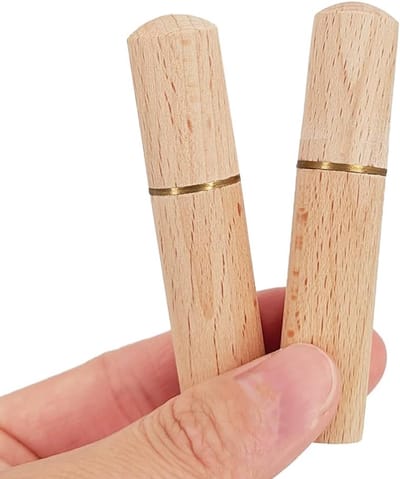 Houten Tandenstokerhouder - Tandenstoker Dispenser - Reizen Picknicken - Compact Duurzaam - 8.5 cm - Natuurlijk Hout