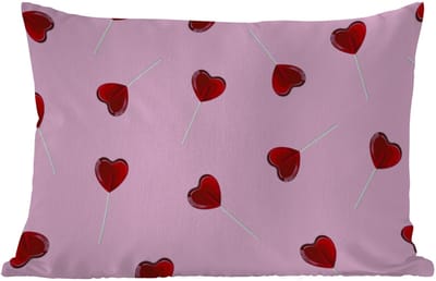 Buitenkussens - Roze - Hart - Lolly - Snoep - 60x40 cm - Weerbestendig