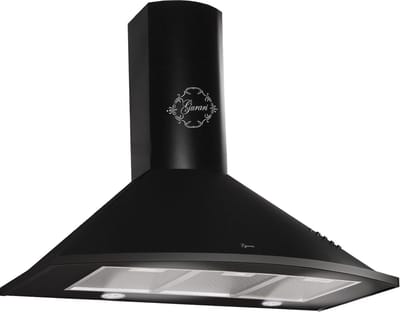 GURARI Wandafzuigkap GCH 046 Bl 9 N+Koolfilter, Dsigner Afzuigkap 90 cm, 1000m³/h, 3 niveaus