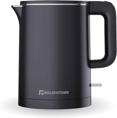 Elektrische Waterkoker 1 Liter met Dubbelwandige Beveiliging en Automatische Uitschakeling