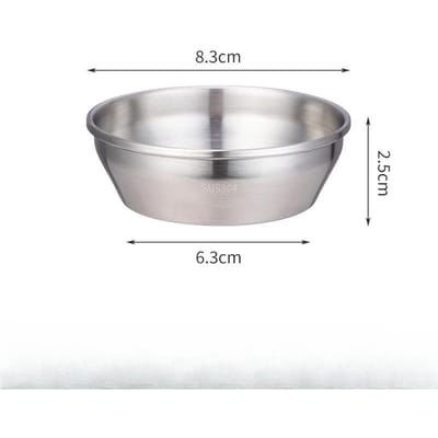 1 st Kleine Roestvrijstalen Kom Sojasaus Schaal Dessert Schaal Keuken Saus Klein Schoteltje Dip Schaal Kruiden Schaal