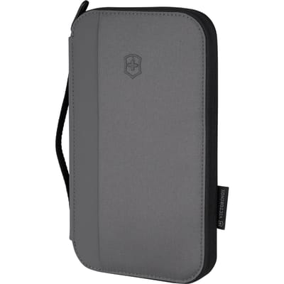 Victorinox Reisbenodigdheden Reispaspoort Vouwbaar Merknaam Kaart Grijs Organiser, Houder, Portemonnee voor Mannen, Portemonnee, Portemonnee, Etui, [Productcode grijze kleur