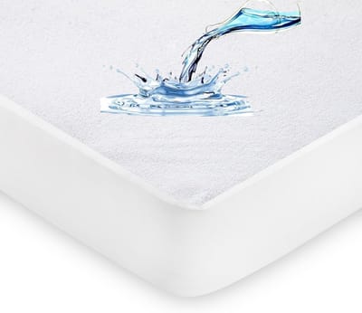 100% Waterdichte Matrasbeschermer voor Eenpersoonsmatras - Extra Diepe Stretchrok 40 cm - Ademend en Anti-allergisch