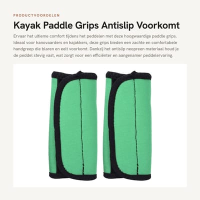 Dailygoods- Paddle Grips Antislip - Set van 2 - Neopreen - Vermindert druk op handen - Comfortabel - Verbeterde grip - Peddelgrip