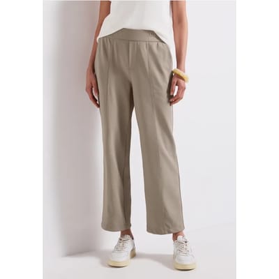 Twill broek met rechte pijpen