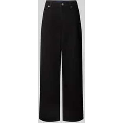 Wide leg jeans met steekzakken, model 'Leni'