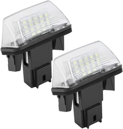 Kentekenplaat Verlichting - Lamp Lens - Auto Verlichting - 18 LED Lampen - 11.4 x 6.3 cm - Zwart