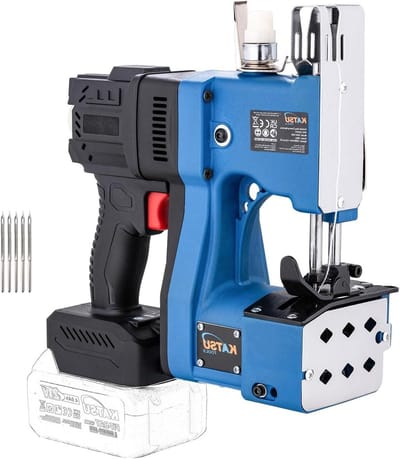 Draadloze Zaksluitmachine - Naaimachine Zakken - Verpakken Sluiten - Borstelloze Motor - 227D x 8B x 25H cm - Blauw
