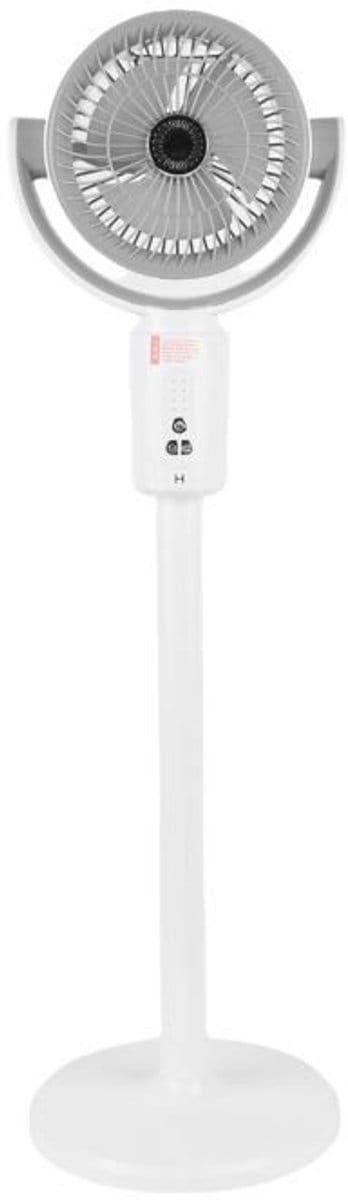 Stille vloerventilator - 5 windsnelheden, 8-uurs timer, 180° draaibaar, 3 hoogte-instellingen, afstandsbediening - Geschikt voor slaapkamers, woonkamers en kantoren.