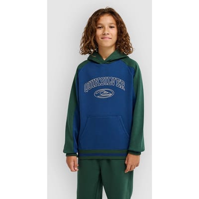 Quiksilver No Teacher Hoodie Groen,Blauw 14 Years Jongen