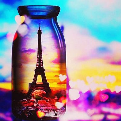 DIY 5D volledige diamant schilderij kruissteek fles toren diamant borduurwerk naaipatroon 30X30CM blue