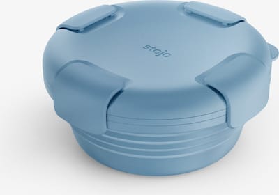 Stojo - Bowl - Vershouddoos / Lunchbox - met Deksel - 1065 ml - Opvouwbaar - Herbruikbaar - Steel