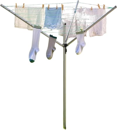 Damenzo - Droogmolen - Wasrek - Droogrek - Droogtoren - Wasrek inklapbaar - Wasrek staand - Waslijn - 153 x 153 x 176 cm