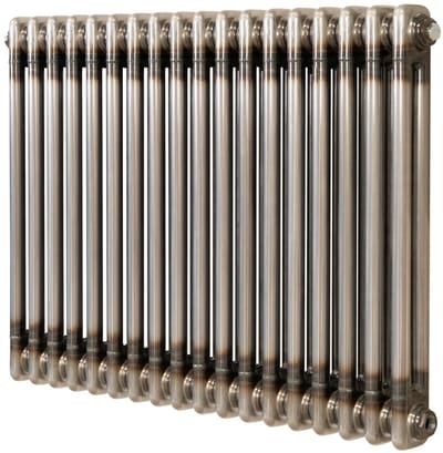 Traditionele radiator - 2-kolom - 600x830 mm - ruw metaal