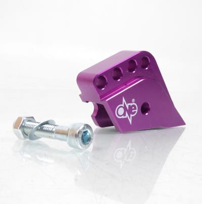 achterschokbreker mount one voor peugeot 50 speedfight scooter geanodiseerd paars nieuw