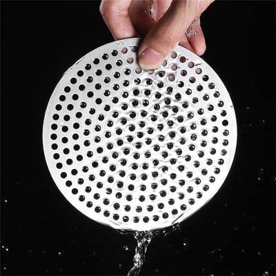 SnelShoppen - Ronde Douche Afvoer Strainer - Roestvrij Stalen Haarfilter Deksel voor Keuken, Badkamer, Douche, Badkuip - 15cm