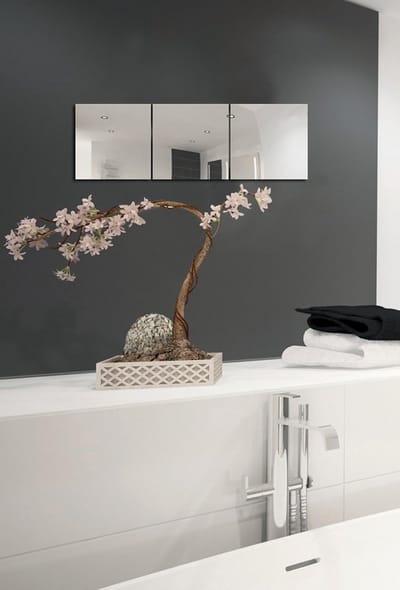Spiegeltegels Set van 3 - 30 x 30 cm, Zelfklevend voor Wanddecoratie