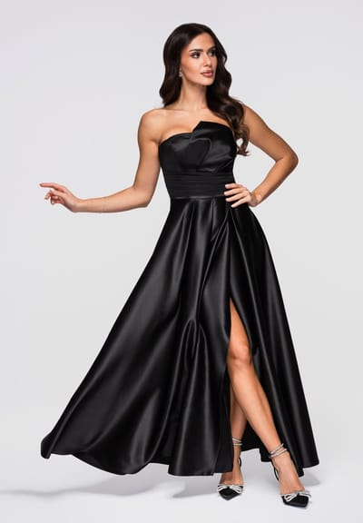 LARICA Jurk - Rits - Effen - Jurk Zwart XS
