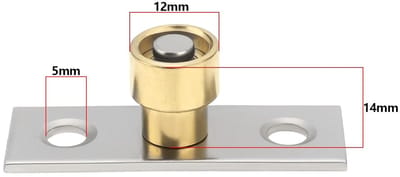 Dailygoods- Schuifdeur Gids 12x14mm - Roestvrij Staal - Schuifdeursystemen - Houten Deuren - Glazen Schuurdeuren - Eenvoudig te Installeren - Sterke Corrosiebestendigheid - Deurgids