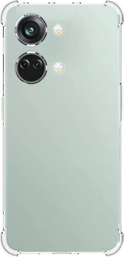 MobyDefend Hoesje - Geschikt voor OnePlus Nord 3 - Transparante Shockproof TPU Backcover - Verstevigde Hoeken - Volledig Doorzichtig