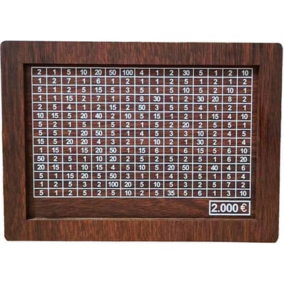 Houten spaarvarken met telpen 1000/2000/3000/5000/10000 Euro Geld spaardoos Contant geld houder Kinderen contant geld geldkistje Muntbank gray