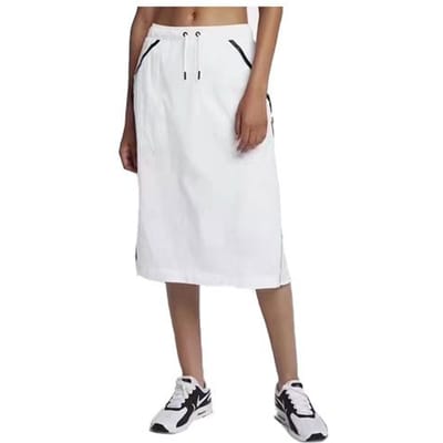 Jupes Longues Décontractées Nike pour Femmes Blanc Mi-longue Modérée Jupe Coupe A 833469-100 M white