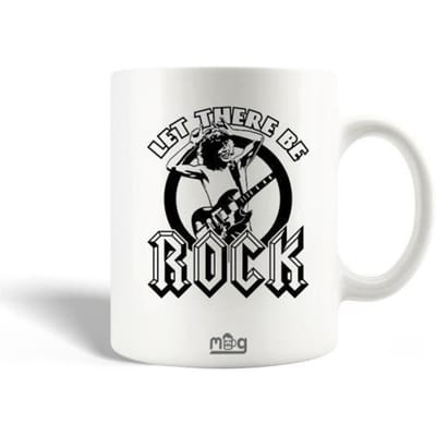 Keramische Mok - AC/DC - Let There Be Rock - 30cl - Vaatwasmachinebestendig - Wit