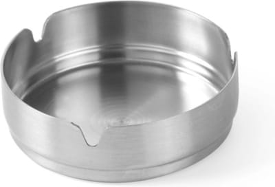 HENDI Compacte metalen asbak – roestvrij staal – ⌀100x(H)30mm