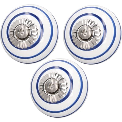 3 Stuks Keramische Enkele Knop Elegante Ronde Kastdeurknoppen voor Kasten Meubelknoppen
