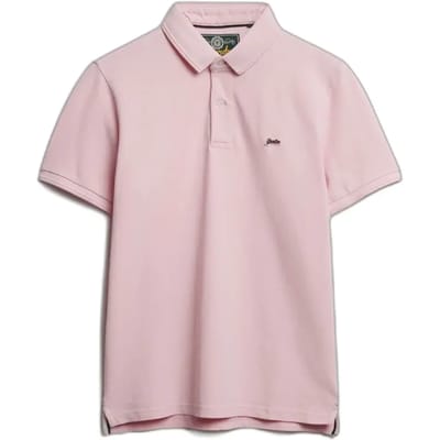 Superdry Polo Pique Classic Montauk Roze - Maat M - Heren