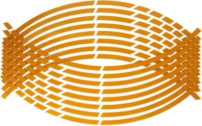 Velgstriping - Motor Wiel Stickers - Velgstrips - Oranje