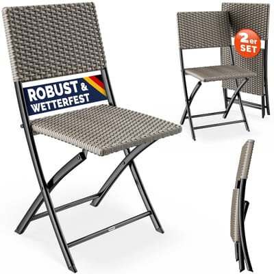 Klapstoel Rome 2 stuks Crème Kunststof