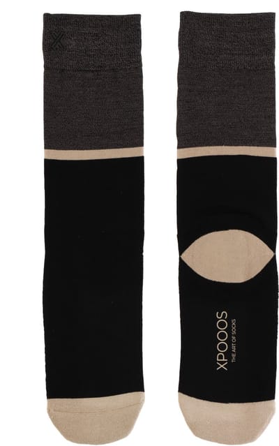 XPOOOS - Berlin Heren bamboe Sokken - Badstof zool - 1-Pack - Maat 39/42 - Zwart