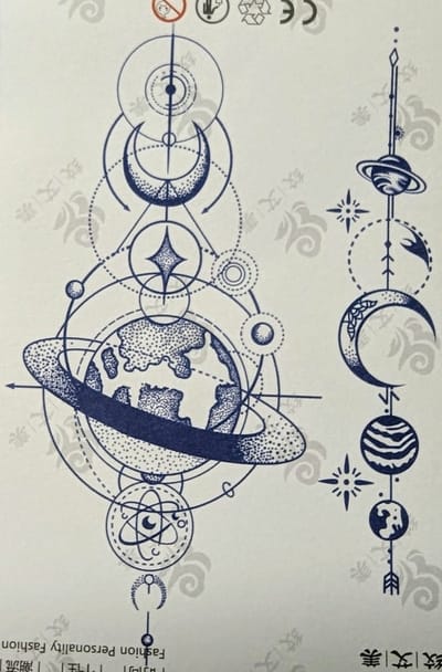 Semi-permanente tatoeage - Bijna original - Makkelijk in gebruik - Kool - Sexy - Waterbestendig - Mooie ontwerpen - Natuurlijk Veganistisch - Niet-toxisch – Duur tot 10 a 15 dagen - Door idereen te gebruiken.- A1