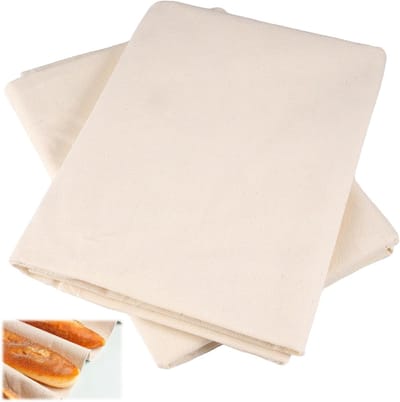Grote 90x66cm Natuurlijk Linnen Deegdoek, Ademend en Antikleef voor Brood en Baguette, Ideaal voor Deeg Rijzen en Bakken