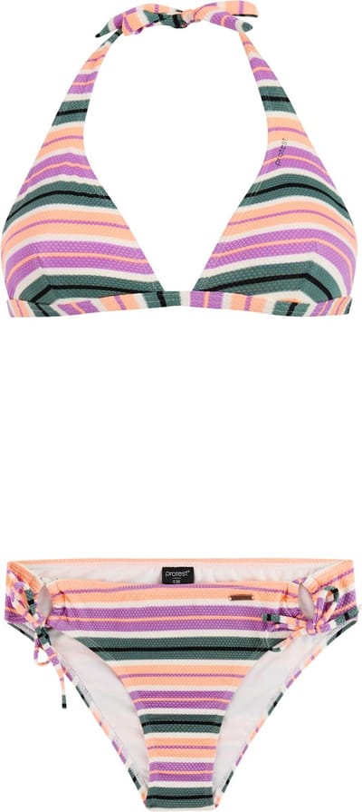 Protest PRTAdmirer - Halter bikini set Dames - Koordsluiting - Uitneembare vulling - Normale pasvorm - Medium dekking - Paars