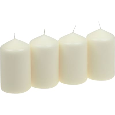 Stompkaarsen, 4‑pack - Créme