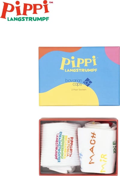 Sokken Pippi Langkous - Maat 36-40 - 2 paar - In cadeauverpakking