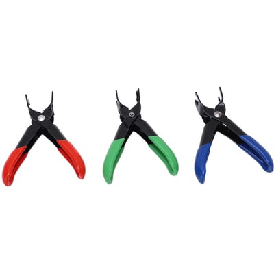 3-delige Brandstofleiding Ontkoppelings Verwijderings Tangenset Ergonomische Rubber Gecoate Handgrepen Universeel voor Benzine black