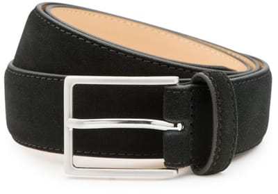 DTCH.FIT Herenriem Suède Bobby - Riem Zwart - Pantalon & Jeans Broekriem - Riemmaat 85cm - Totale lengte 100cm