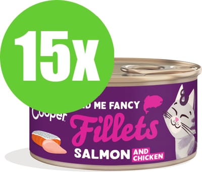 15x Edgard & Cooper Cat Fillets Salmon/Chicken - 70 gr - Natvoeding Kat