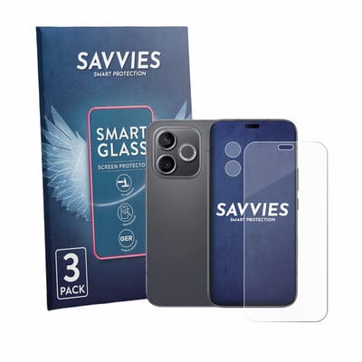 3 Stuks Savvies Screenprotector - geschikt voor Honor 600 Lite (Voor+Camera) - beschermfolie glas transparant