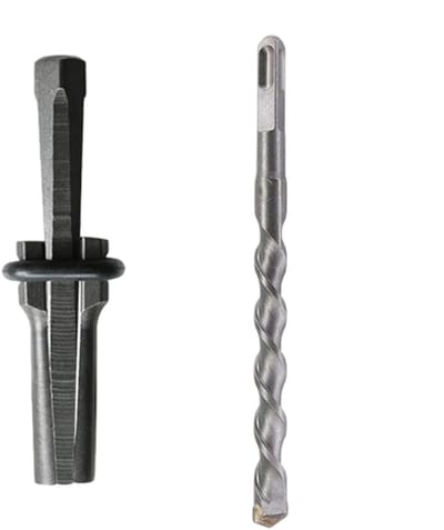 Steen Splijtset - Wiggen en veren - Beton Breken - Robuust Metaal - 20 cm - Grijs