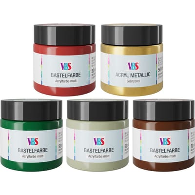 VBS Knutselverf set "Xmas-Soul", 5 x 50 ml