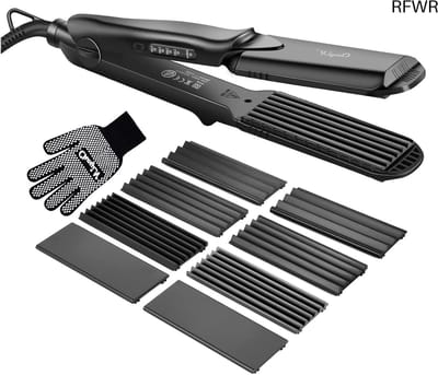 RFWR® 4-in-1 Multifunctionele Stijltang voor Golvend Haar – Keramisch, Temperatuurregeling, Antistatisch
