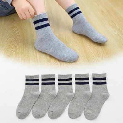 5 Paar Dames Katoenrijk Casual Sokken Schattige Expressie Print Halflang Crew Alle-Match Comfortabel Grappige Sokken 9-12Years white