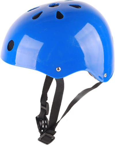 Kinder Beschermingsset - Helm en Protectors - Buiten Sporten - Ventilatie en Schokabsorptie - Verstelbaar - Blauw