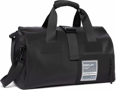 REPLAY Reistas Schoudertas met laptopvak Weekender Black Zwart