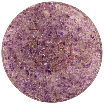 Orgonite onderzetter Amethist