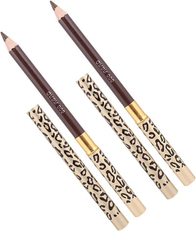 Make-up Potloden - Wenkbrauw Potlood - Gezichts Make-up - Dubbelzijdig Ontwerp - 2 Stuks - Bruin Zwart